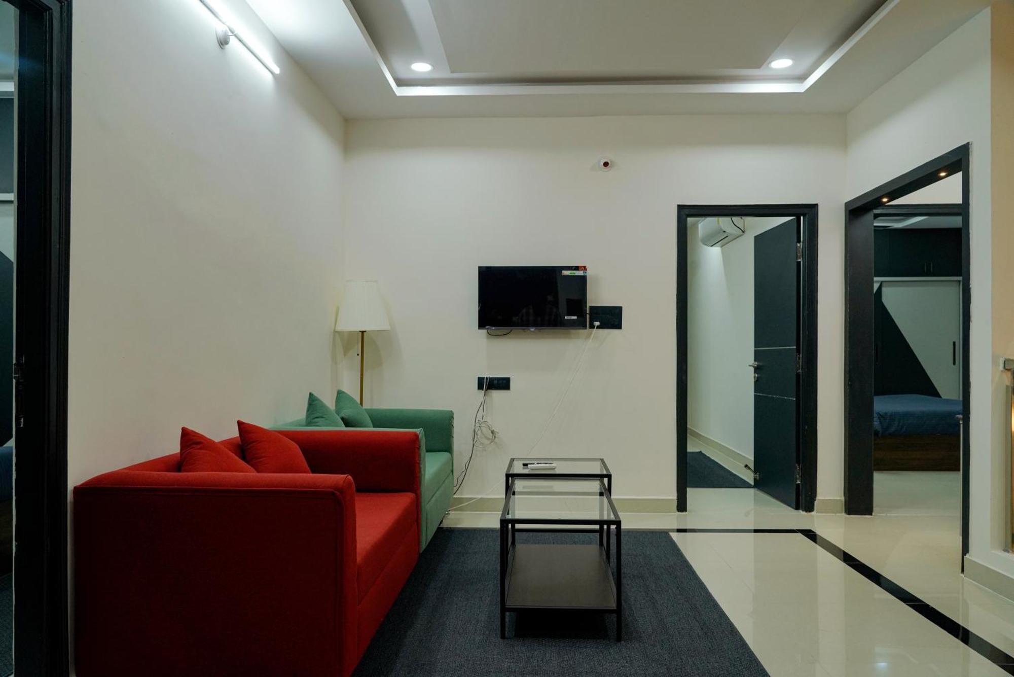 N Cube Serviced Apartments Hyderabad Bagian luar foto