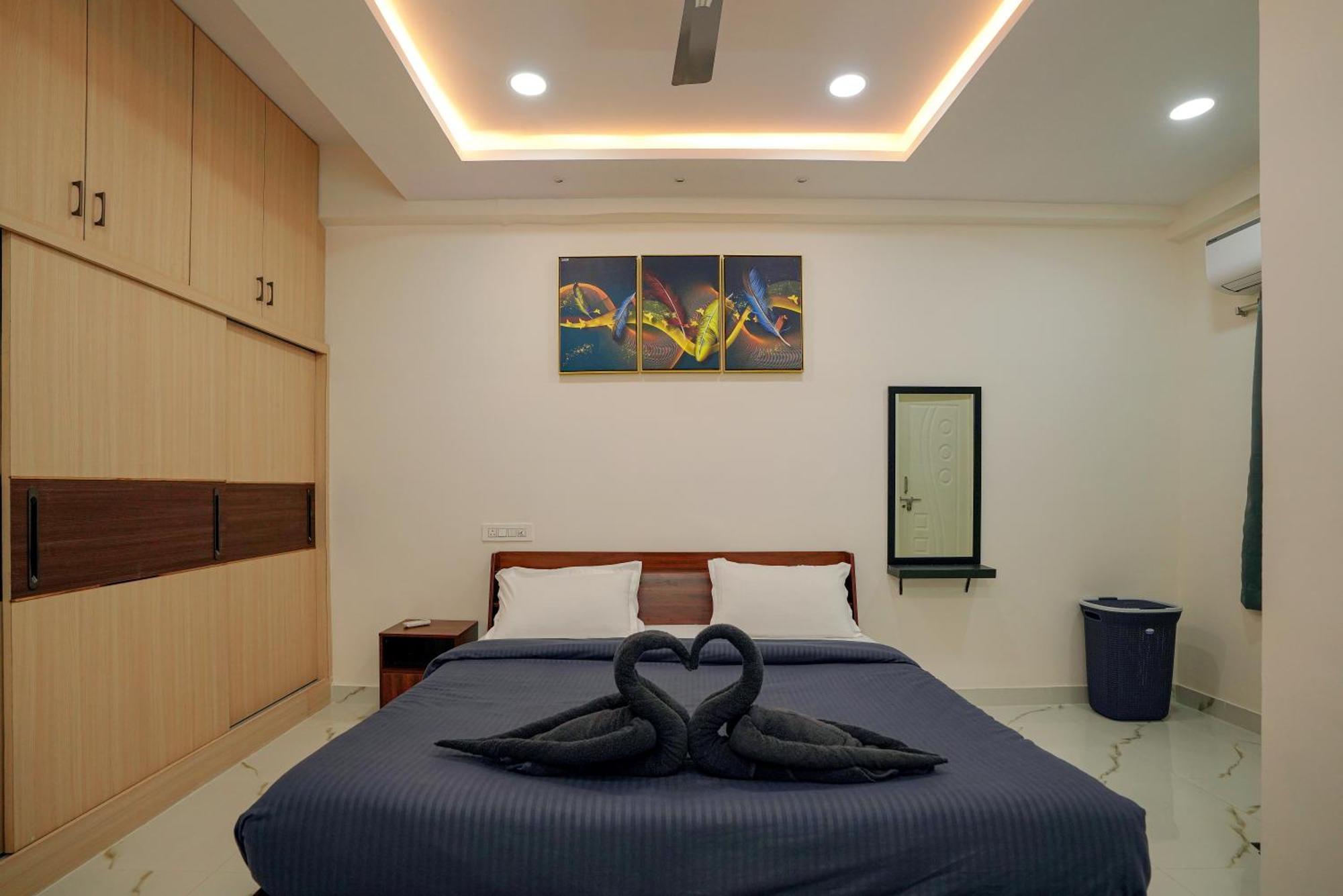 N Cube Serviced Apartments Hyderabad Bagian luar foto