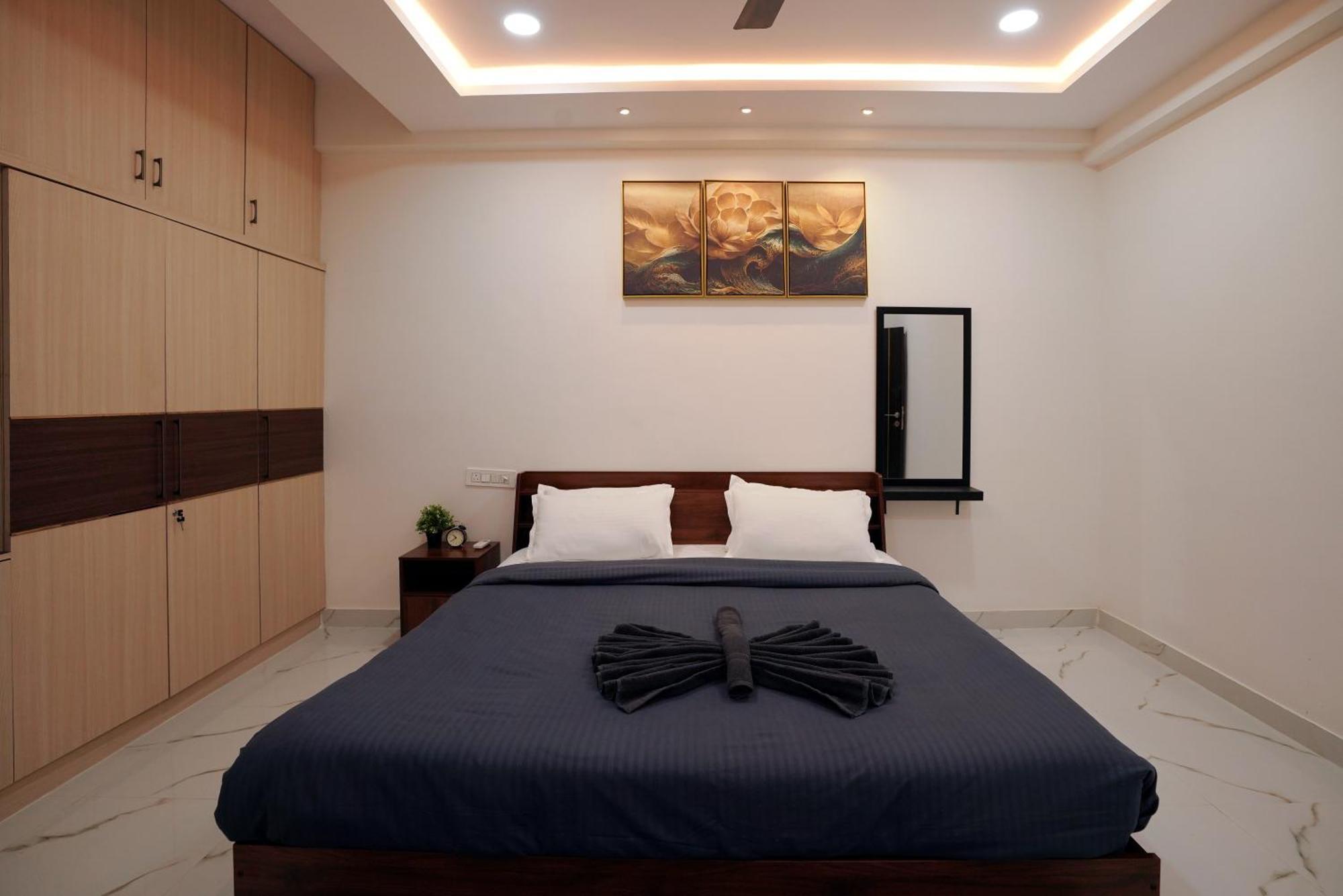N Cube Serviced Apartments Hyderabad Bagian luar foto