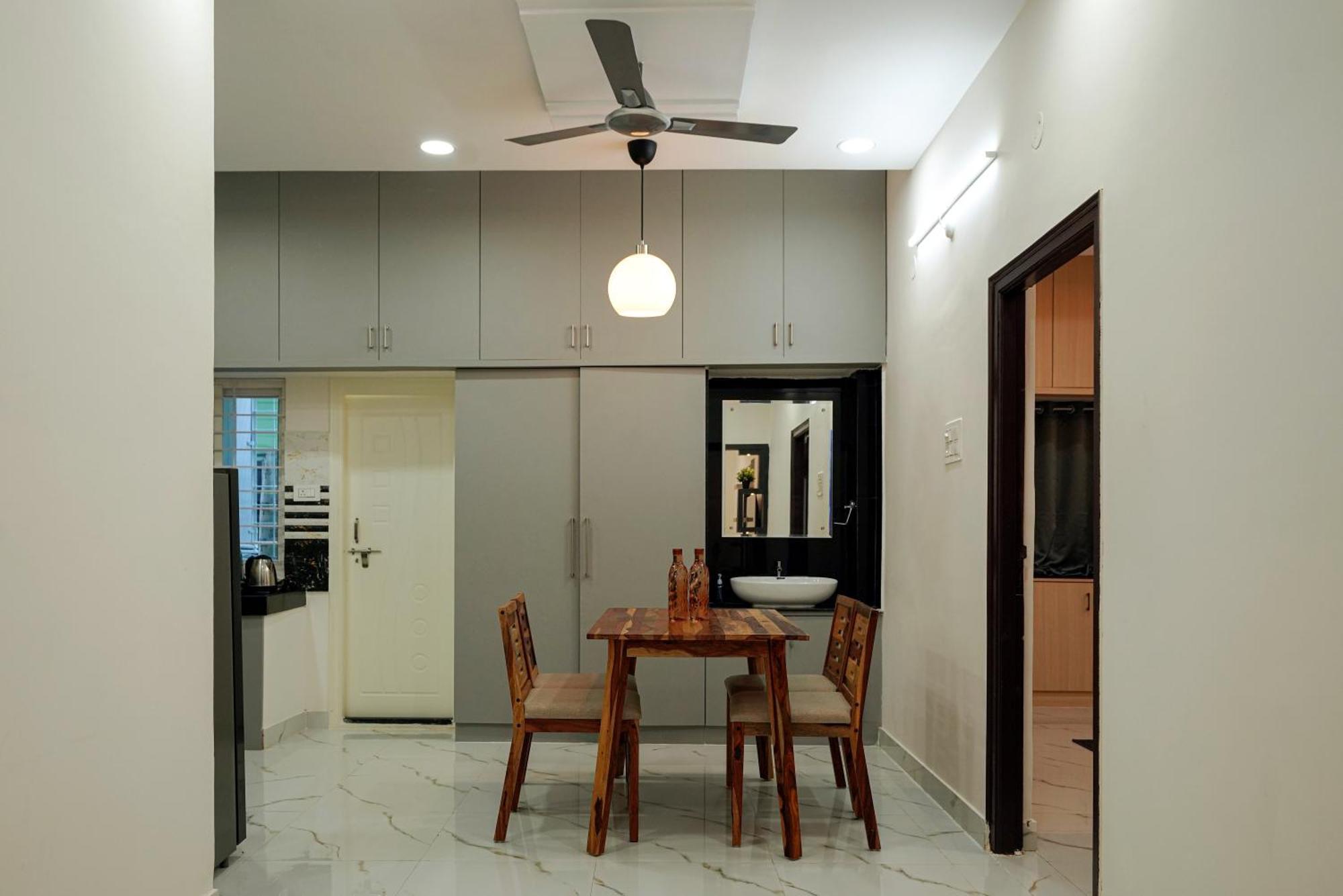 N Cube Serviced Apartments Hyderabad Bagian luar foto